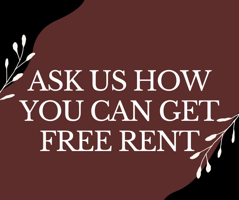 Ask us how you can get free rent